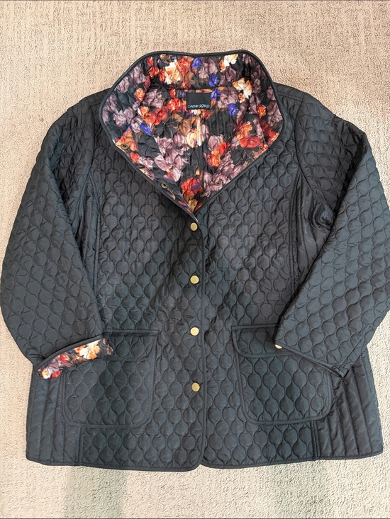Cynthia Rowley Jackets & Blazers - Cynthia Rowley: Quilted Jacket with Floral Trim
